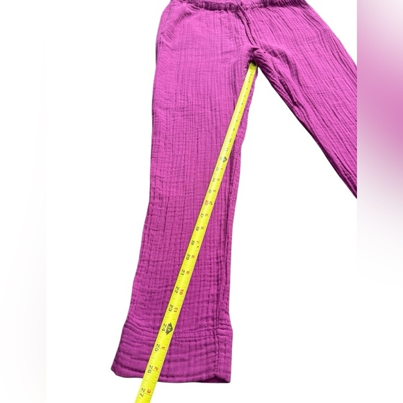 Xirena Jordyn Cotton Pull On Drawstring Gauze Lounge Pants Pink XS - Picture 13 of 15